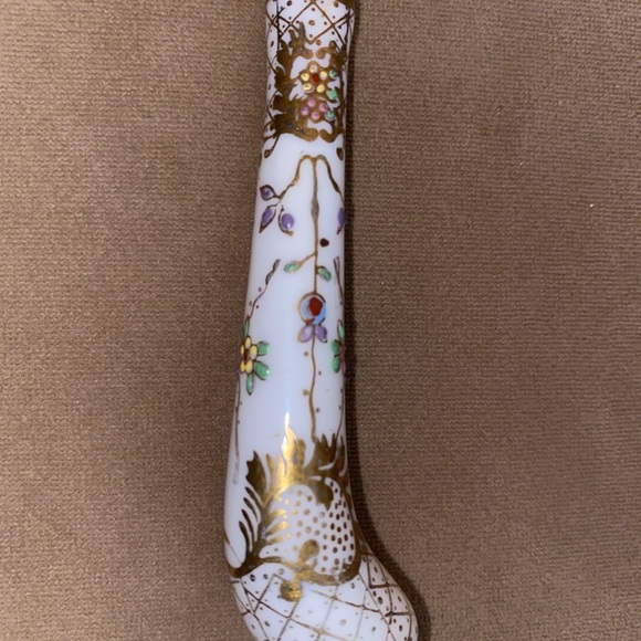 CHEESE SLICER SERVER PORCELAIN HANDLE STAINLESS STEEL BLADE - Picture 2 of 5